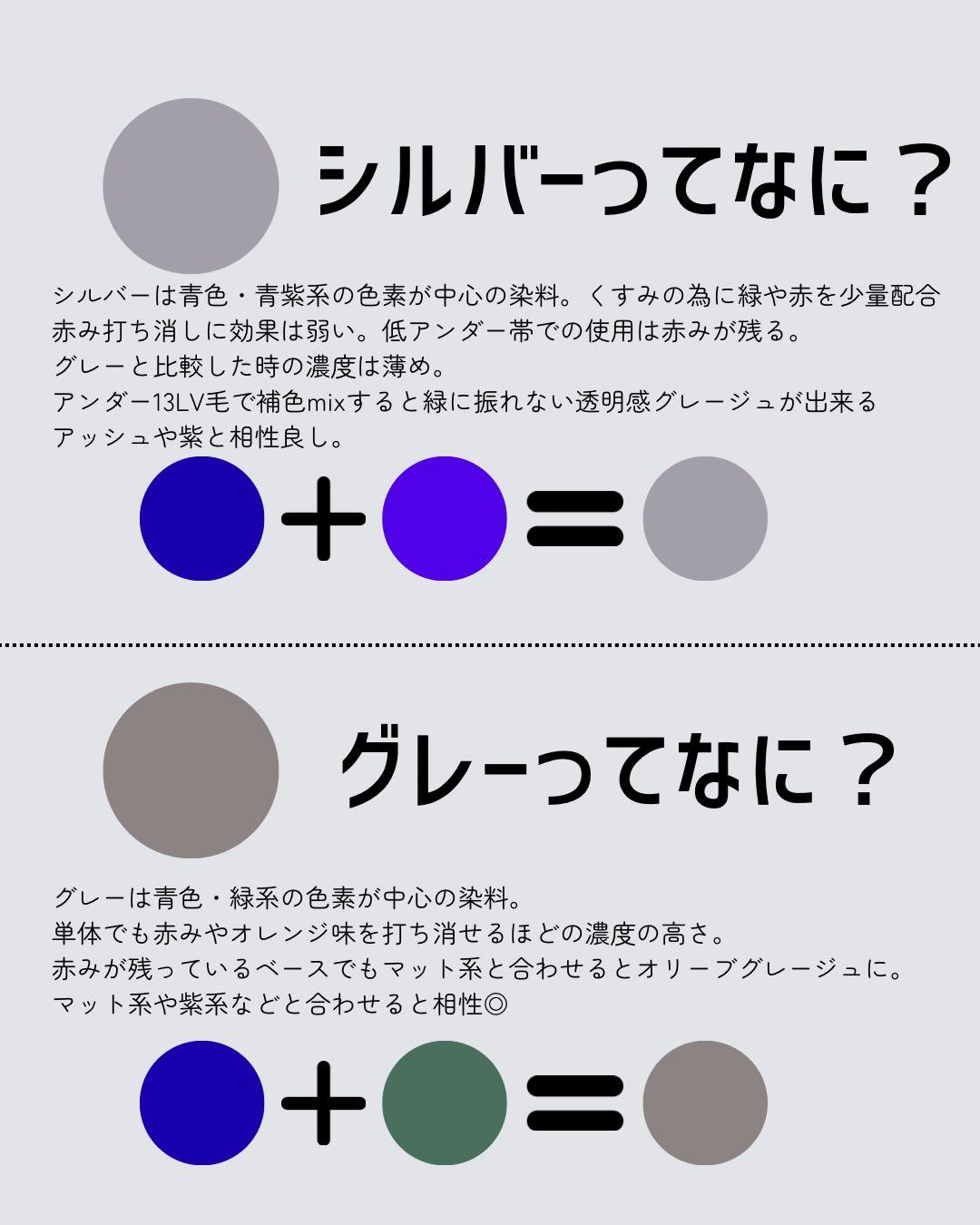 シルバー グレー 色